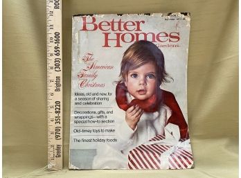Vintage Magazine 'better Homes' December 1971 Edition