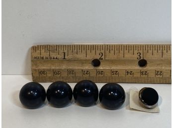 Vintage Black And Black And Silver Button Assortment