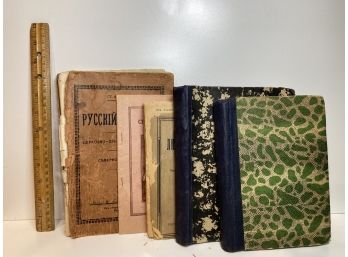 Assortment Of Vintage Russian Books