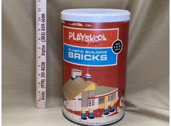 Vintage Playskool Plastic Building Bricks