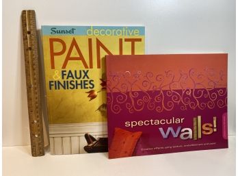 Assortment Of Books: Wall Painting Techniques