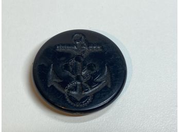 Vintage Peacoat Black Anchor Buttons