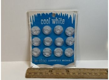 Cool White Vintage Buttons
