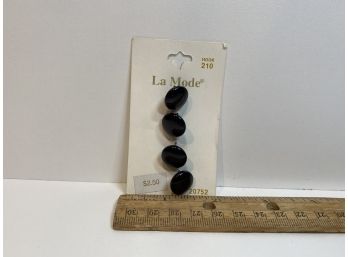 Vintage La Mode Black Buttons