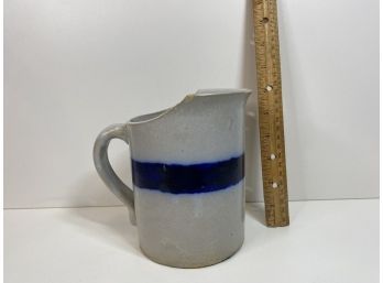 Blue And White Pottery Pitcher