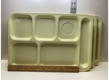 Vintage Yellow SiLite Lunch Trays Set Of 3