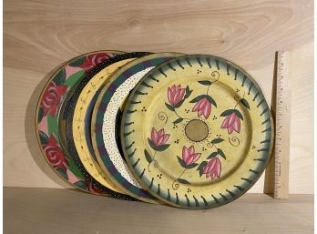 Hand Painted Plate Set Of 4