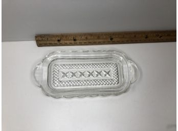 Butter Dish With Check Pattern