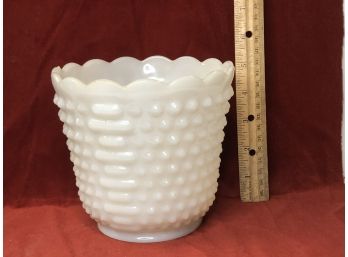 Fire King Ware White Vase Made In USA