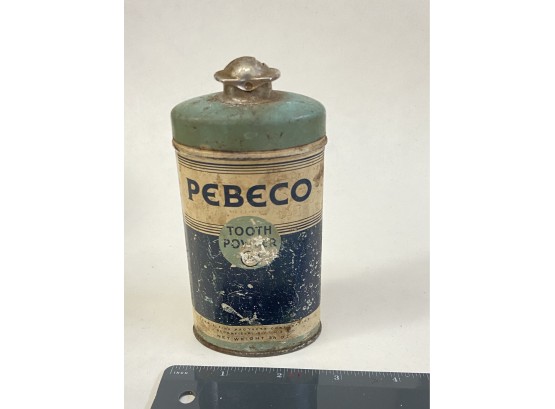 Vintage Pebeco Tooth Powder Tin