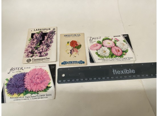 4 Vintage Seed Packets