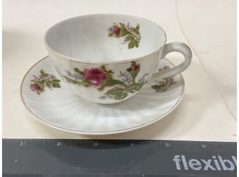 Unmarked Tea Cup And Saucer
