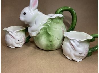 Bunny Teapot And Cups