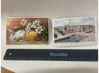 2 Vintage Postcards