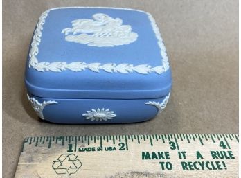Square Wedgewood Box With Lid