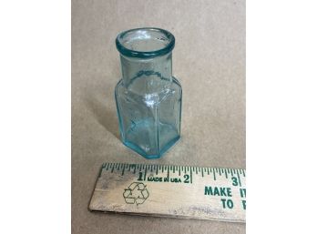 Vintage Aqua Tiny Bottle
