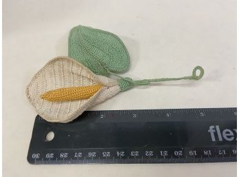 Vintage CallaLily Crocheted Corsage