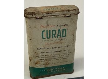 Vintage Curad Bandaid Tin Box