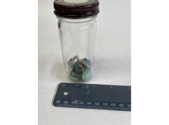 Spice Jar, Vintage Buttons