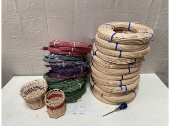Lot Of Basket Weaving Material