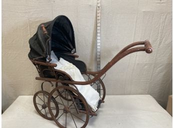 Gorgeous Antique Victorian Doll Stroller