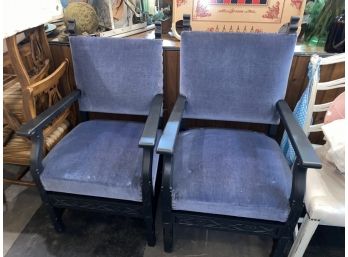 Set Of 2 'velvet' Chairs