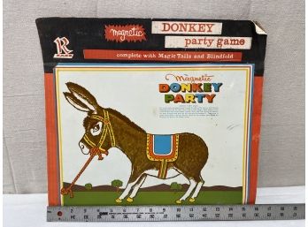 Vintage Magnetic Pin The Tail On The Donkey Game
