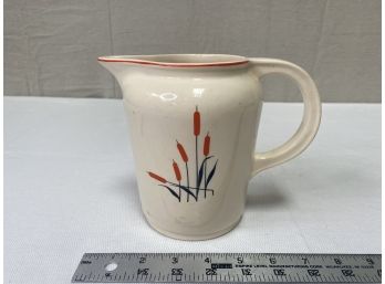 Vintage Oven Proof Sears Roebuck Cattail Pitcher