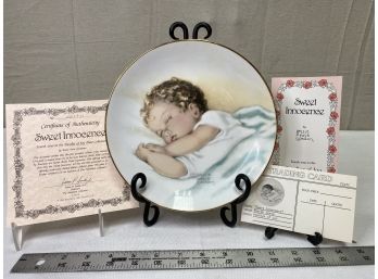 Vintage 'Sweet Innocence' Plate Bundles Of Joy Collection