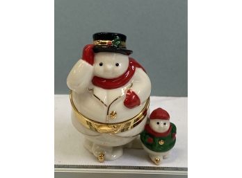 Lenox Christmas Box Snowman