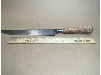 Vintage Knife With Antler* Handle