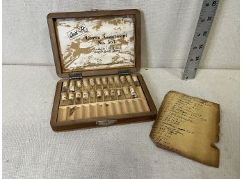 Vintage Watch Parts In Original Wooden Box