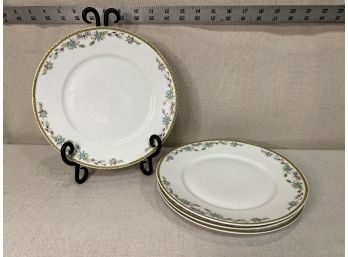 Vintage Schlacken Werth Porcelain Plates: Set Of 4