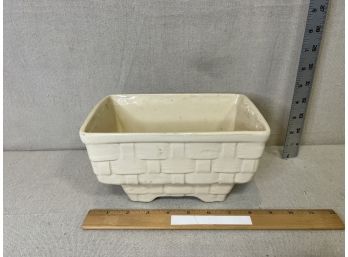 Brush Ceramic Planter Basket Texture