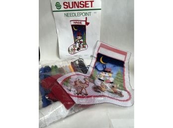 Christmas Needlepoint Stocking Kit