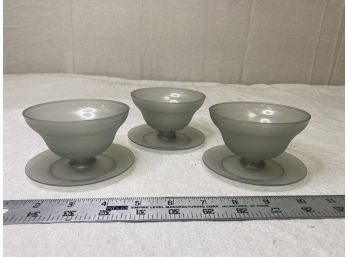 3 Vintage Tupperware Brand Sundae Cups