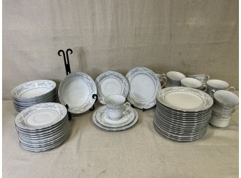 Somerset China Set: 17 Salad Plates, 9 Bowls, 13 Teacups & Saucers