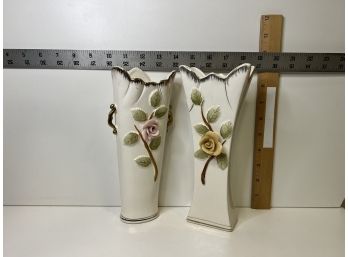 2 Vintage Enesco Vases Made In Japan