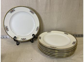 Set Of 8: 10in Noritake Camilla Fine China Dinner Plates Made In Japan