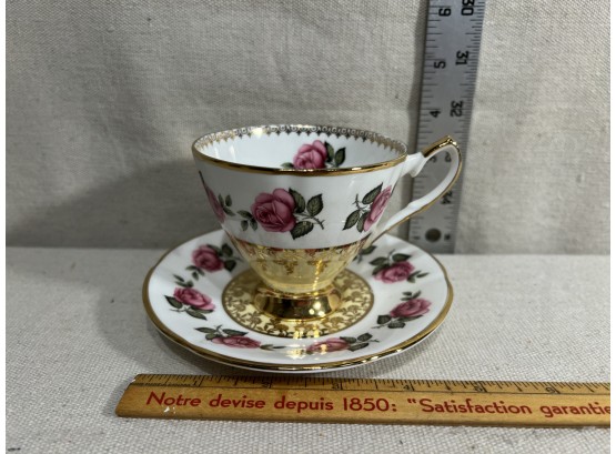 Vintage Royal Talbot Fine Bone China Teacup & Saucer