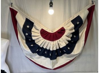 USA Flag Pleated Bunting 58' Wide #1