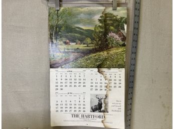1960s Hartford Insurance Group Calendar With Artworks