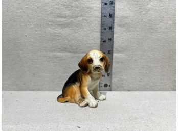 Vintage Beagle Dog Figurine Porcelain Made In Japan