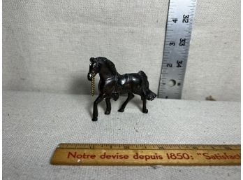 Vintage Metal Horse Figurine Made In Japan