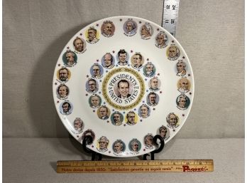 Vintage Presidents Of United States Plate
