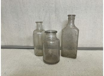 Lot Of 3 Vintage Bottles #1