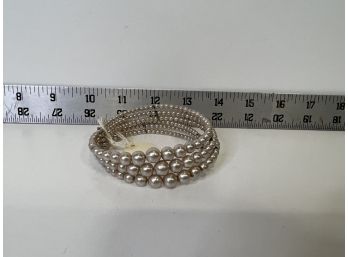 Pearl Style Beaded Bracelet Wrap