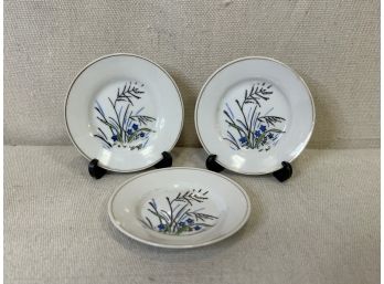 3 Vintage China Plates: Made In Japan