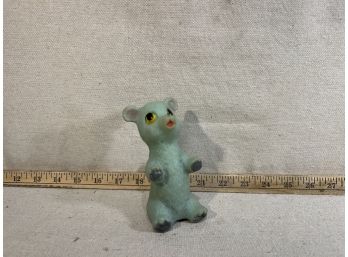 Vintage Blue Bear Toy Made In Japan