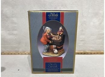 Melody In Motion Organ Grinder Hand Painted Porcelain In Original Box